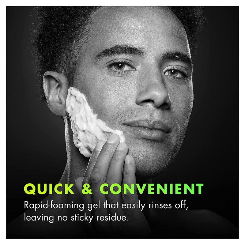 Gillette Labs Rapid Foaming Shaving Gel for Men, Alcohol, Dye
