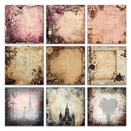 9 PCS Retro Sticky Notes 3x3 Cute and Aesthetic Post it Notes Self-Stick Note Pads for School, Office, and Home - Ideal Gifts for Teachers, Women, and Coworkers (Mystic Vintage Realms)