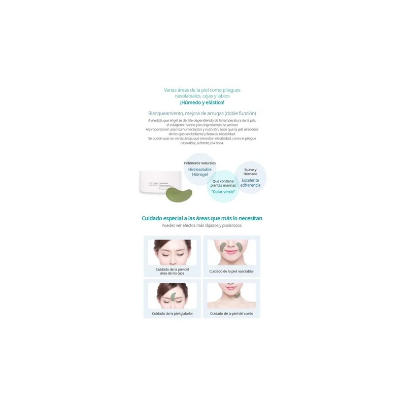 Atomy Parches Coreanos Antiarrugas Hidrogel De Colageno