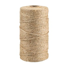 skycabin 2mmX100m Natural Jute Twine String,Eco-Friendly & Durable Jute Cord for Crafts, Gift Wrapping &Packing, Gardening, Wedding Decor, DIY Projects, Plant Hanging