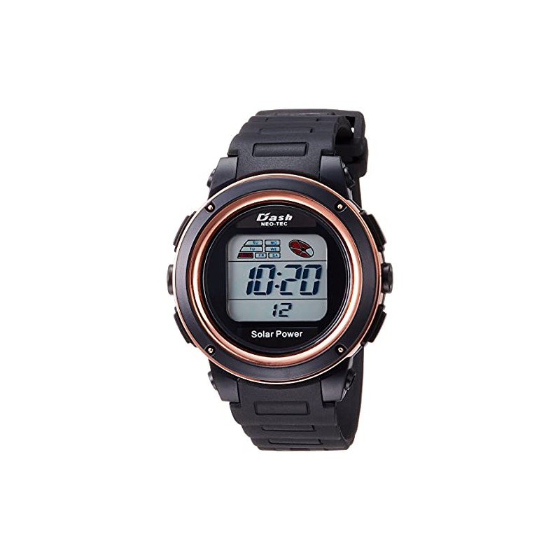 Arias ADWW19020SOL-02 Men's Digital Dash Wristwatch, Waterproof, Multi-functional, Backlight, Urethane