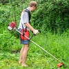 QWORK Weed Brush Cutter, Aluminium Wild Herb Brush with 32
