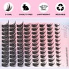 Fyonas Fyonas Lash Clusters Manga Eyelash Clusters 88Pcs D Curl