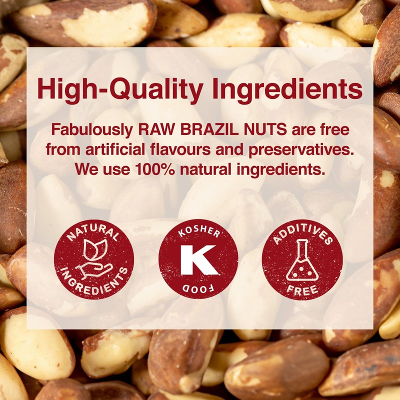 Tropgo Raw Brazil Nuts 500g - Packed Fresh, 100% Natural