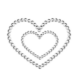 Bijoux Indiscrets Mimi Nipple Patch Heart Silver, , , Silver,