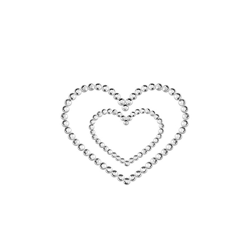 Bijoux Indiscrets Mimi Nipple Patch Heart Silver, , , Silver,