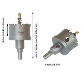 JIECHENG 1-7/8 inch Hole Saw for Metal and Steel, 48mm