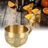 Brass Tea Cup Exquisite Embossed Patterns Retro European Small Coffee