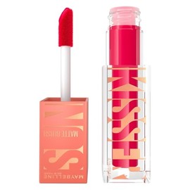 Maybelline SunKisser Rubor Líquido Mate Hot Pink Summer, Efecto Sunglow Rosa Intenso, Fórmula con Vitamina E, Aplicador XL, 12 Horas Duración, Modulable, 4.7ml