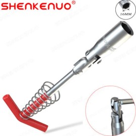 QUAYUB Spark Plug Removal Tool 16mm T Handle Flexible Spanner Socket Wrench Set
