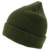 Armycrew Gorro largo de punto gofre grueso para invierno, Verde