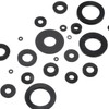 PATIKIL M6 Rubber Flat Washers 80 Pack 5 mm ID