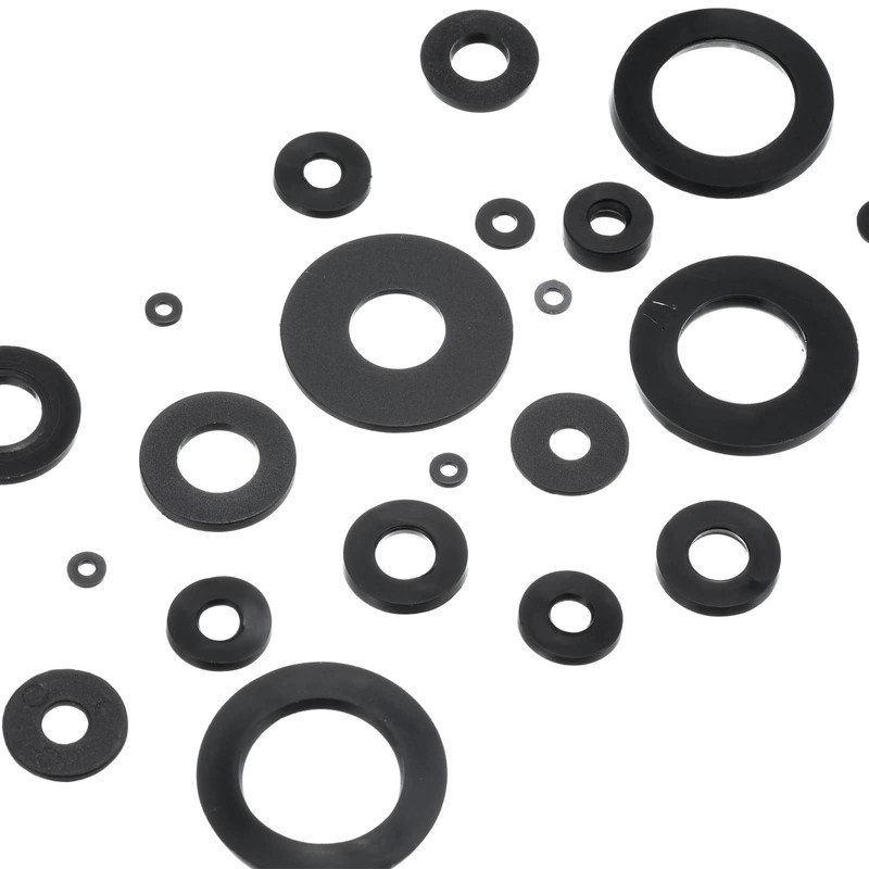 PATIKIL M6 Rubber Flat Washers 80 Pack 5 mm ID