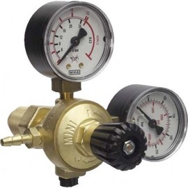 Pressure Regulator OXYTURBO Male Connection for Argon CO2 Mix for TIG MIG Pressure 300 Bar and in Output 4 Bar Refillable Bottles 2-5-10 Litres