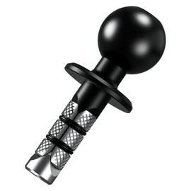 Namvo Metal Motorcycle Fo-Rk Stem Mount With 1" TPU Ball Suitable For Stem Holes With Diameters From 12mm To 25.4mm Compatible With RAM Mount B Size 1" Ball Dual Socket Arm