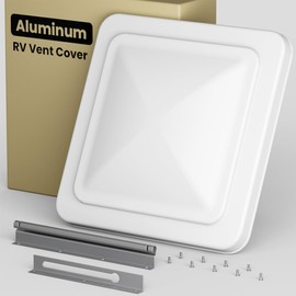 Aluminum RV Vent Cover Replacement 14''x14''- Fit for Trailers, Camper, Motorhome Roof Vent- White Skylight Lid Replacement Accessories (1 Pack）