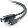 UD_C2G 10ft USB 3.1 Gen 1 USB Type C to USB B Cable M/M - USB C Cable Black
