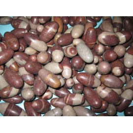 Narmada Shiva Lingam 3" inch | Banalinga Narmadeshwar Shivling Lingam Statue Stone Puja Room Religious god Shiva ShivLing Idol Murti Sculpture jyotirlinga Bana Lingam for Brings Financial Prosperity