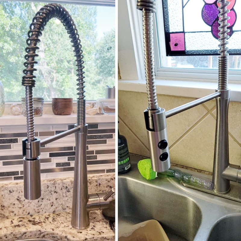 Kitchen Sink Faucet Sprayer Head Attachment, 2 Functions Pull Out