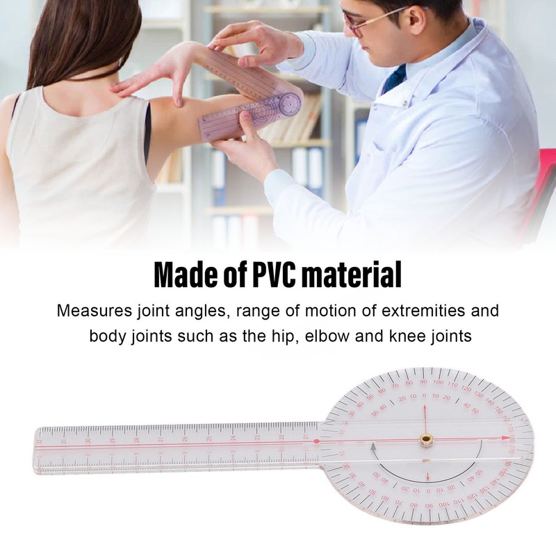 Orthopaedic Use Goniometer 360° Physical Therapy Angle Protractor Ruler for