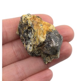 Raw Garnet Schist, Metamorphic Rock Specimen - Approx. 1" - Geologist Selected & Hand Processed - Great for Science Classrooms - Eisco Labs
