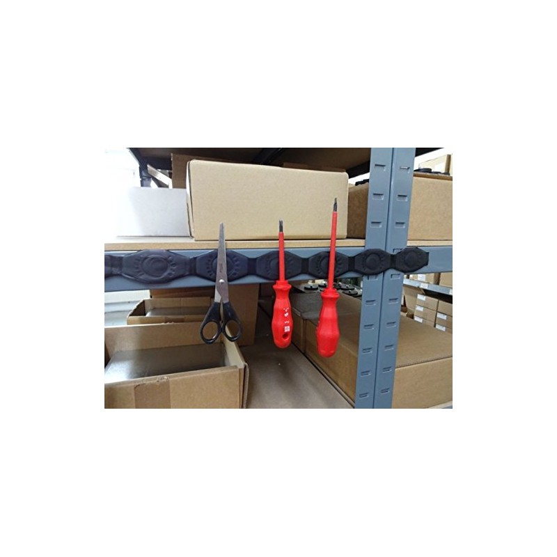 Fleximagnet mit 10 Neodym-Magneten, Magnetleiste, 70 cm