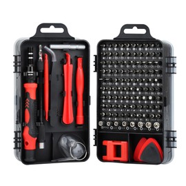 Wekuw 115 Pieces Precision Screwdriver 115 in 1 Mini Screwdriver Set Precision Mechanic Tool Set Suitable for Disassembly, Assembly and Repair of Various Electronic Products