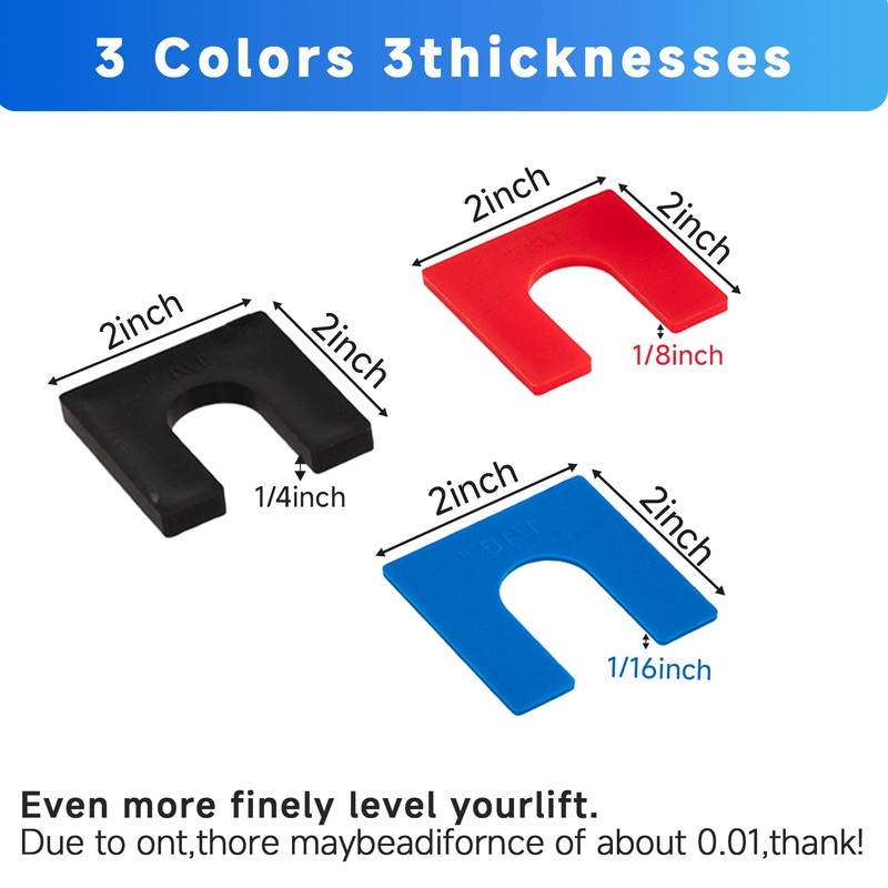 80 Pcs Car Lift Auto Leveling Shim Install Kit for