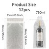 pson 12Pcs 5.9 x 15 Inch Organza Wine Bags, Sheer