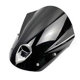 ABS Plastic Smoke MT09 FZ09 Windshield Windscreen Deflector w/Mounting Bracket for Yamaha 2013-2016 MT 09 MT-09 FZ-09 2014 2015 (Black)