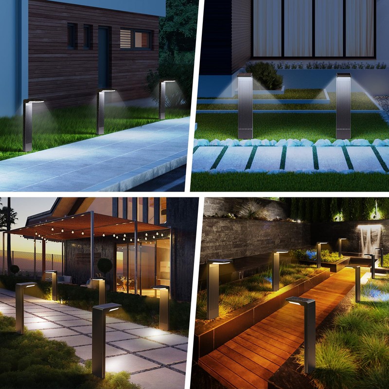 COXSENI Solar Pathway Lights Outdoor 6Pack, Bright 60LED Solar Path