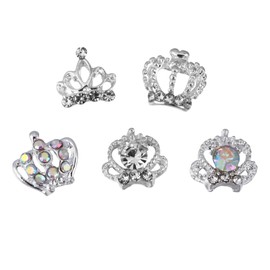 FOMIYES 50pcs Nail Charms Rhinestone Nail Art Accessories for Manicure Decoration Fashionable Metal for Creative Design and Home Decor Random Style