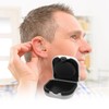 1Pcs Hearing Aids Case, 2.6x2.5x1 Inch Portable Storage Case for