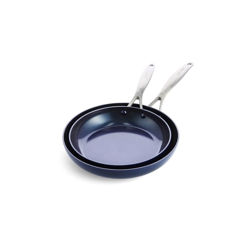 GreenPan Performance Pro Ceramic Nonstick 10" and 12" Frypan Set,