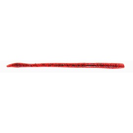 BAITFUEL T-Mac Durable Straight Tail Worm Infused with Supercharged X55 Formula Gel | 6.5-Inch, Plum