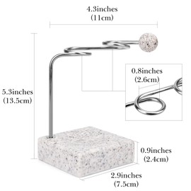 Linkidea Countertop Toothbrush Stand Minimalist for Bathroom, Resin Vanity 2 Slots Organizer Compatible with Oral-B CrossAction, Colgate Extra Clean, Reach Essentials Toothbrush