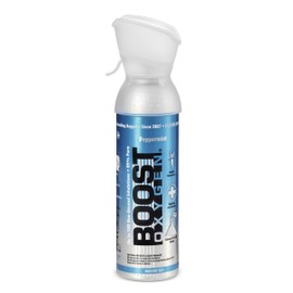Boost Oxygen Medium Peppermint 5 Liter Canister | All-Natural Respiratory Support for Aerobic Recovery, Altitude, Performance and Health (6 Pack)