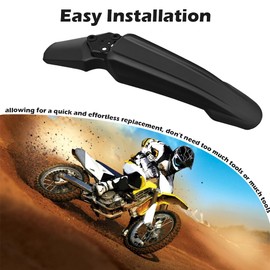 Dirt Bike Front Fenders ABS Material Electric Dirt Bike Fenders for Light Bee Sur Ron Surron Sur-Ron X/S/Segway X160 / X260 (Carbon Fiber Pattern)