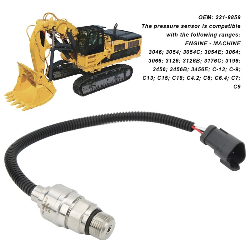 Pump High Pressure Sensor 221‑8859 Replacement for EXCAVATOR 311C 311D