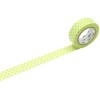 mt Masking Tape 1P"Dot Lime" Washi Masking Tape - Lime