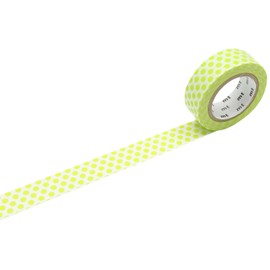 mt Masking Tape 1P"Dot Lime" Washi Masking Tape - Lime