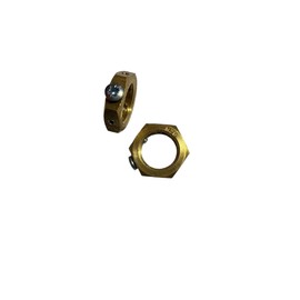 20mm Brass Earthing Locknut, 20mm Earth Nut Pack of 2