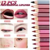 Conjunto de lápiz de lápiz labial 12 piezas labial 12