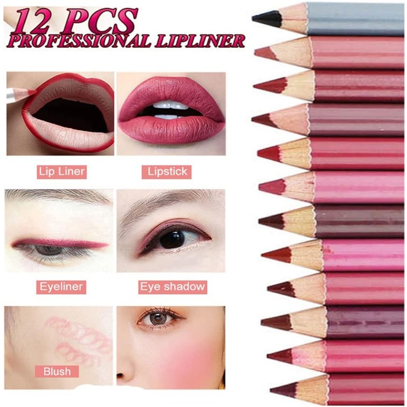 Conjunto de lápiz de lápiz labial 12 piezas labial 12