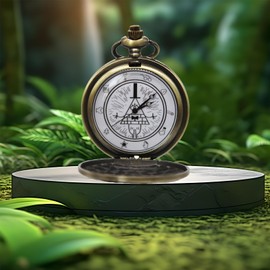 SIMAOTE Vintage Pocket Watch, Gravity Falls - Bill Cipher Pocket Watch with Chain for Men Women, Bronze-1, Vintage
