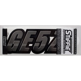 STIFFIE Techtron Charcoal/Black 3" Alpha-Numeric Registration Identification Numbers Stickers Decals for Boats & Personal Watercraft