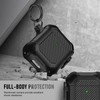 Maxjoy for AirPods Case, Carbon Fiber Secure Lock Clip Full