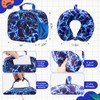 Redbaker 6 Pcs Kids Luggage Set, 17 Inch, Blue Lightning