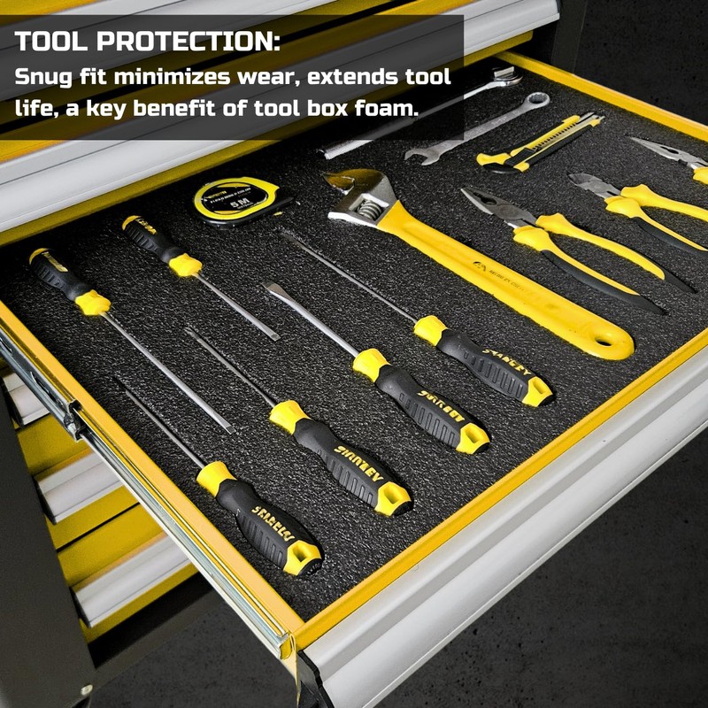 Onreva Tool Box Foam, 1PC 48x24x2 inch, Foam Inserts for