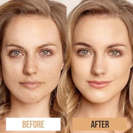 CARSLAN- Base de maquillaje en crema con cojín de aire humectante, ligera, cobertura total y luminosa, brillo modulable